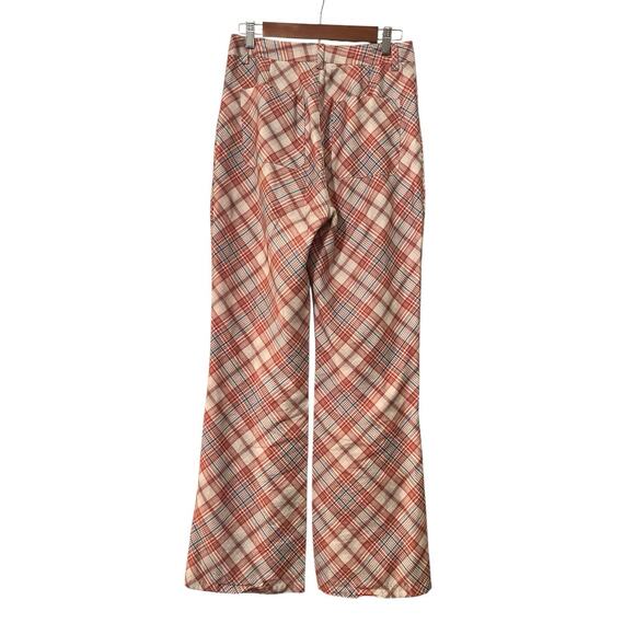 Rolla's Plaid Bootcut Pants •Women M/ 10• High Rise Pomegranate Casual Rollas - Picture 9 of 16